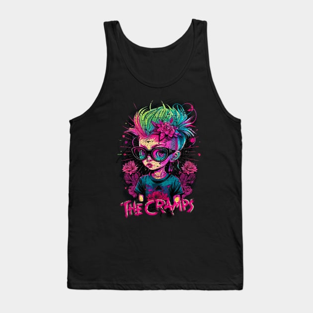 Punk Girl - The Cramps Vintage Tank Top by VACO SONGOLAS